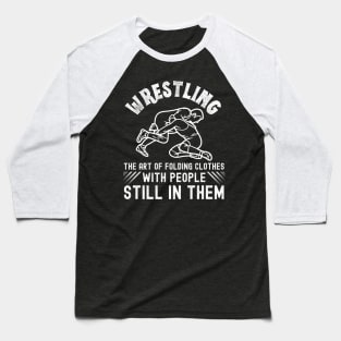 Funny Wrestling Baseball T-Shirt